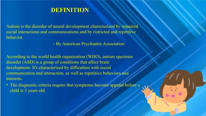 Autism spectrum disorder support